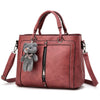 PINK TEDDY BEAR DETAILED HANDBAG