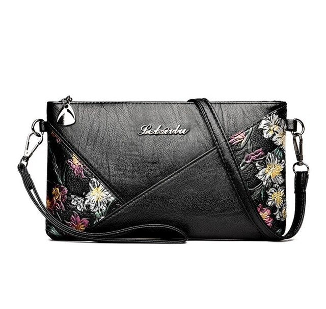 FLOWER PRINTED SHOULDER BAG