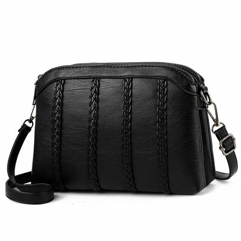 FOR DAILY USING BLACK SHOULDER BAG