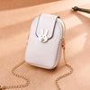 RABBIT BUTON DETAILED SHOULDER BAG