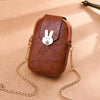 RABBIT BUTON DETAILED SHOULDER BAG