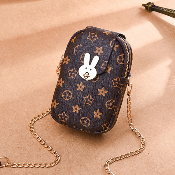 RABBIT BUTON DETAILED SHOULDER BAG