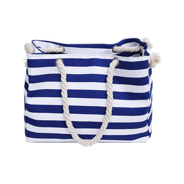 B&W STRIPE SHOULDER BAG