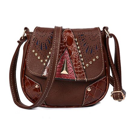 NATIONAL STYLE PU LEATHER SHOULDER BAG