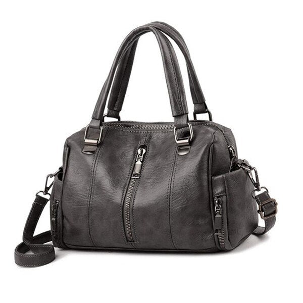 DARK GREEN CASUAL HANDBAG