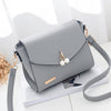 WHITE PEARL BUTTON DETAILED SHOULDER BAG