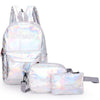 3PCS HOLOGRAPHIC BACPACK SET