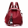 FRONT ZIP DETAILED RED BACKPACK