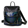 PLAID AND ZIPPER DETAILED BACKPACK