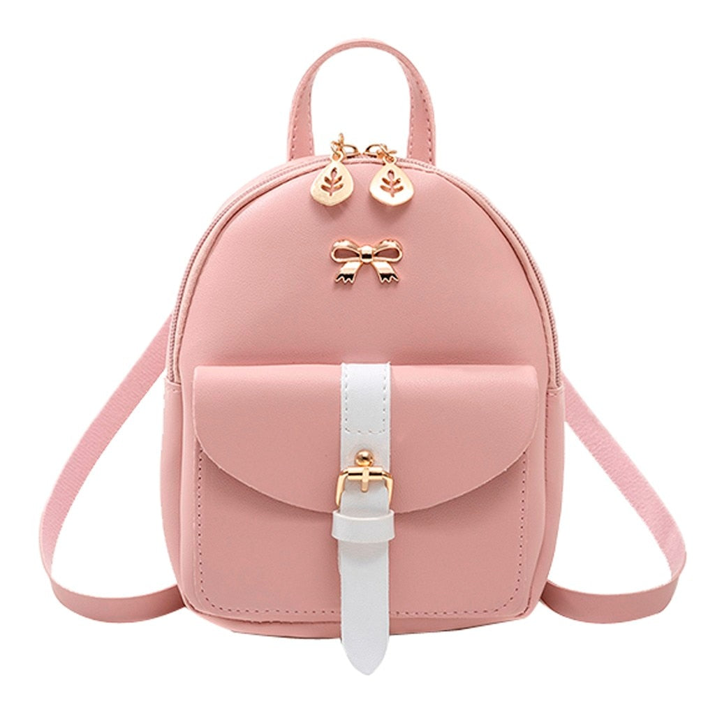 MINI BOW DETAILED BACKPACK