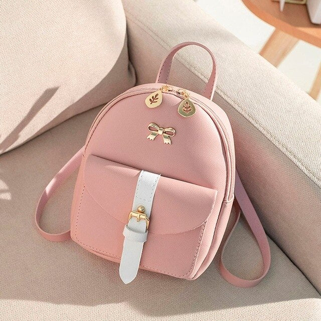 MINI BOW DETAILED BACKPACK