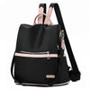 OXFORD BACKPACK WITH POWDER PINK DETAILED