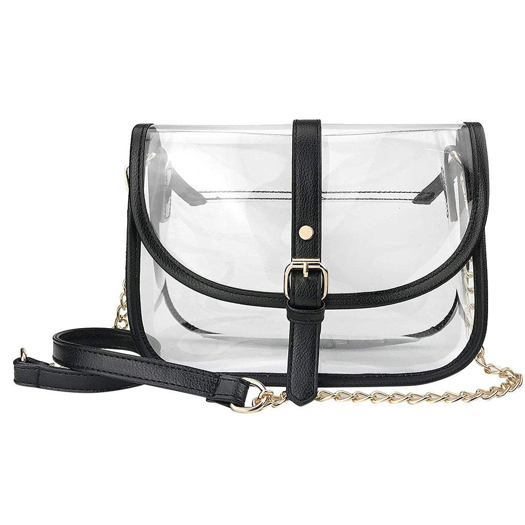 TRANSPARENT BASIC SHOULDER BAG