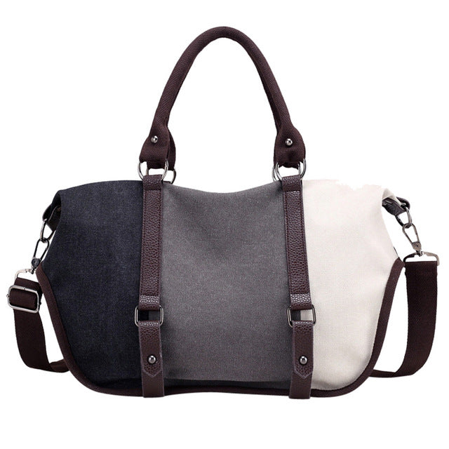 THREE COLOR HIGH-CAPACITY HANDBAG