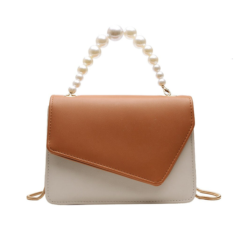 PEARL HANDLE DETAILED MINI HANDBAG