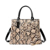 SNAKE SKIN PATTERNED HANDBAG