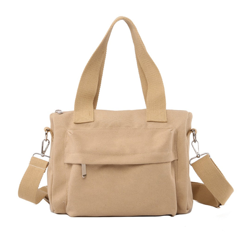 BEIGE COTTON BASIC BAG