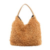 FLUFFY BROWN SHOULDER BAG