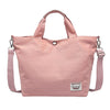 POWDER PINK NYLON BIG SHOULDER BAG