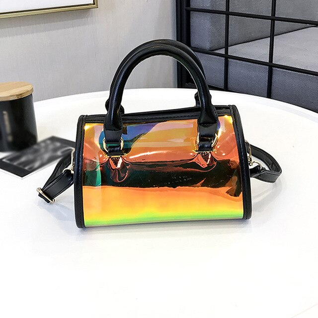 PVC LASER TRANSPARENT HANDBAG