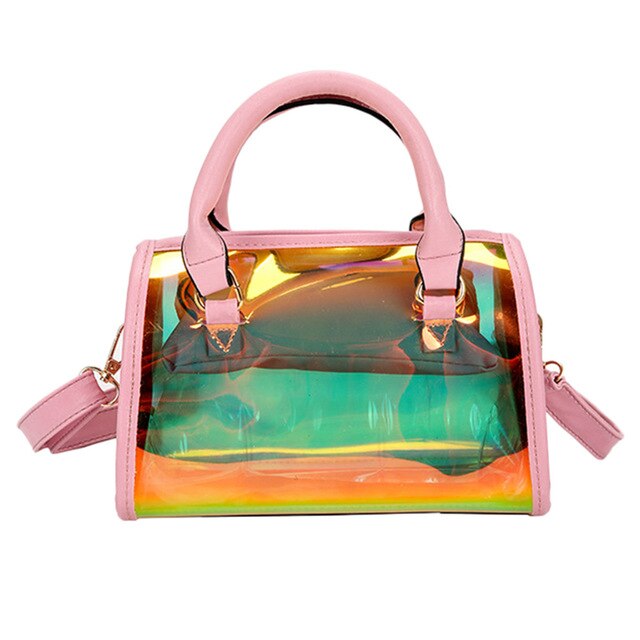 PVC LASER TRANSPARENT HANDBAG