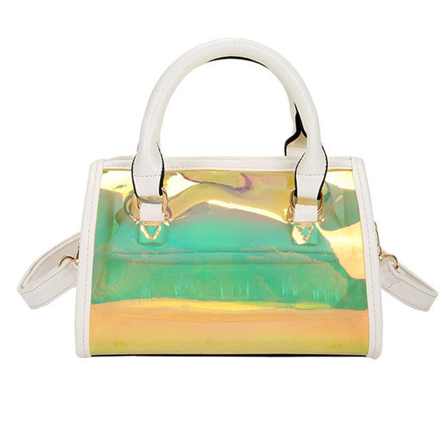 PVC LASER TRANSPARENT HANDBAG