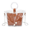 TRANSPARENT (INSIDE POWDER PINK) BAG