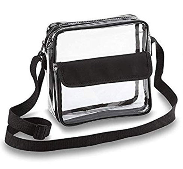 SQUARE TRANSPARENT SHOULDER BAG