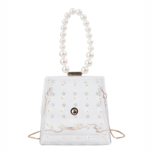 PEARL HANGER DETAILED HANDBAG