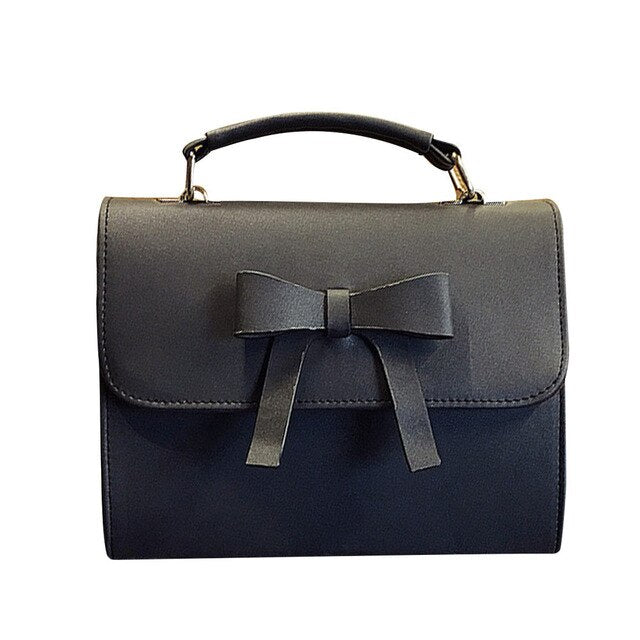 FRONT BOW DETAILED HANDBAG