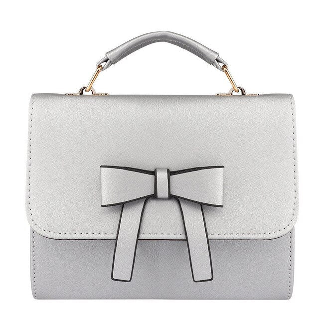 FRONT BOW DETAILED HANDBAG