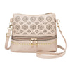 BEIGE FRON ZIPPER DETAILED SHOULDER BAG