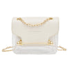 WHITE GOLD DETAILED SHOULDER BAG