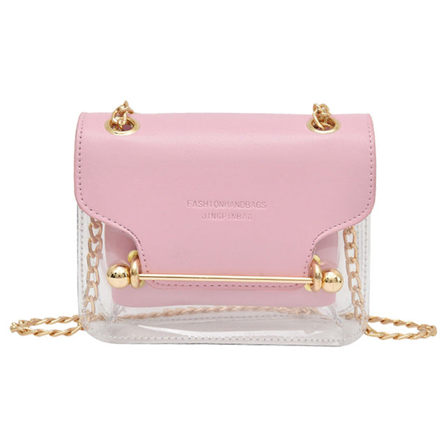 WHITE GOLD DETAILED SHOULDER BAG