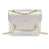 WHITE GOLD DETAILED SHOULDER BAG