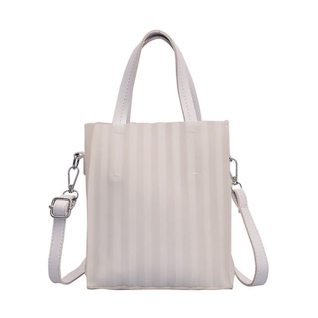 WAVE STRIPED HANDBAG