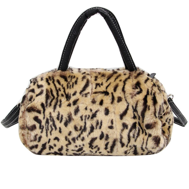 LARGE CAPACITY LEOPARD PRINTED HANDBAG