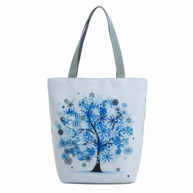 BLU TREE PRINTED CANVAS BAG