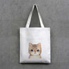 CAT PRINTED CANVAS BAG