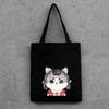 CAT PRINTED CANVAS BAG