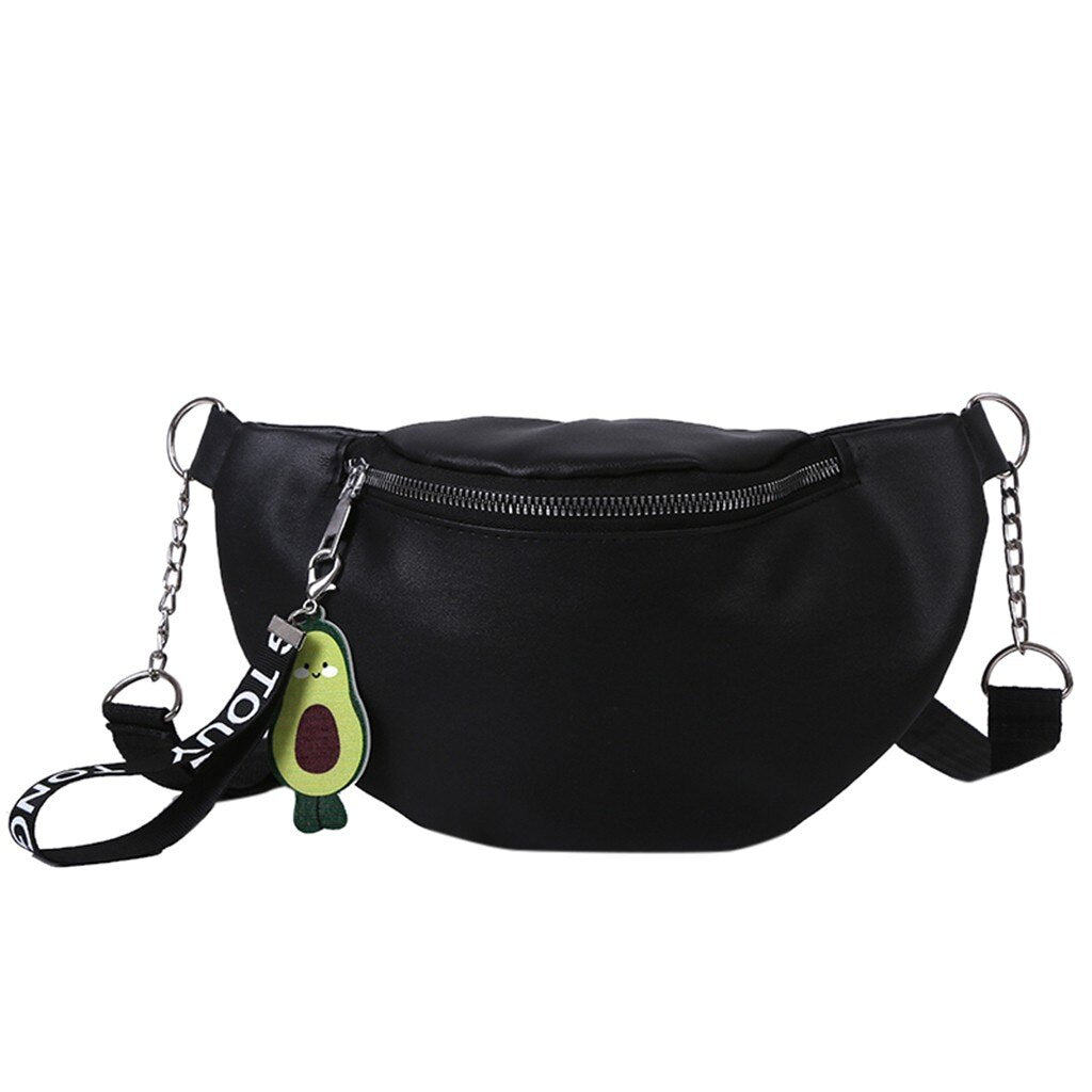 AVOCADO TASSEL DETAILED WAIST BAG