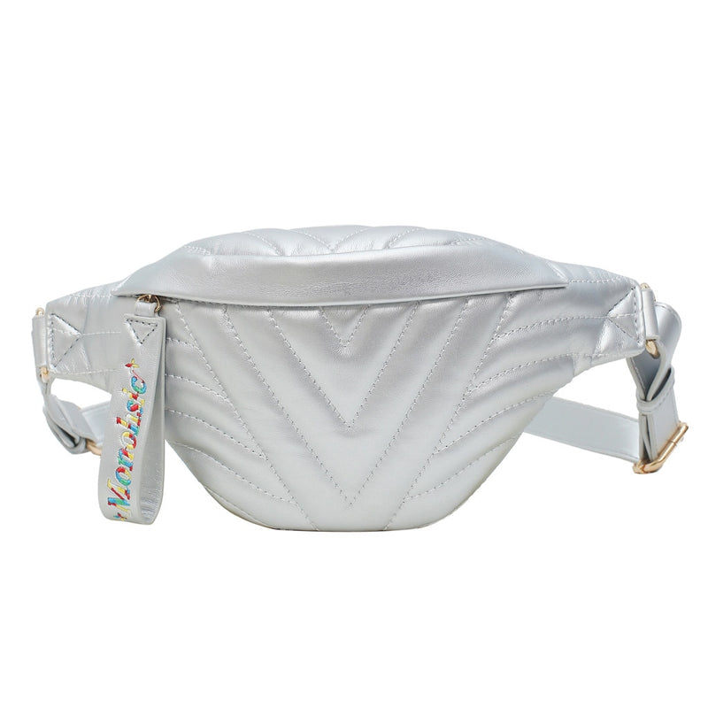 WHITE DESIGNER WAIST BAG