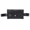 CORCODILE PATTERNED LEATHER WAIST BAG