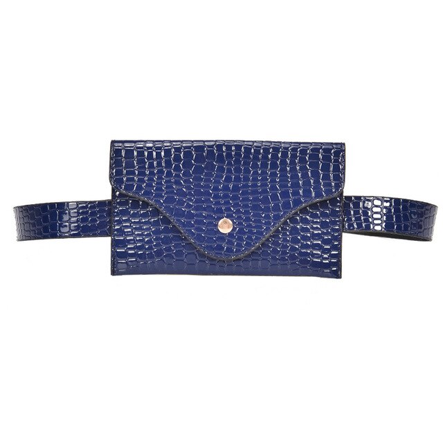 CORCODILE PATTERNED LEATHER WAIST BAG