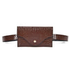 CORCODILE PATTERNED LEATHER WAIST BAG