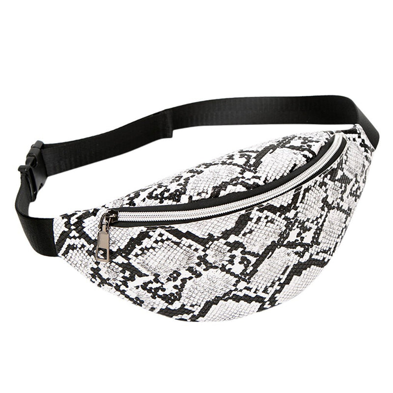 SERPENTINE BLACK AND WHITE WAIST BAG