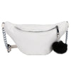 WHITE HIGH QUALITY WAIST BAG