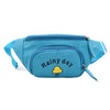 "RAINY DAY" PRINTED YELLOW CUTE WAIST BAG