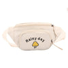 "RAINY DAY" PRINTED YELLOW CUTE WAIST BAG