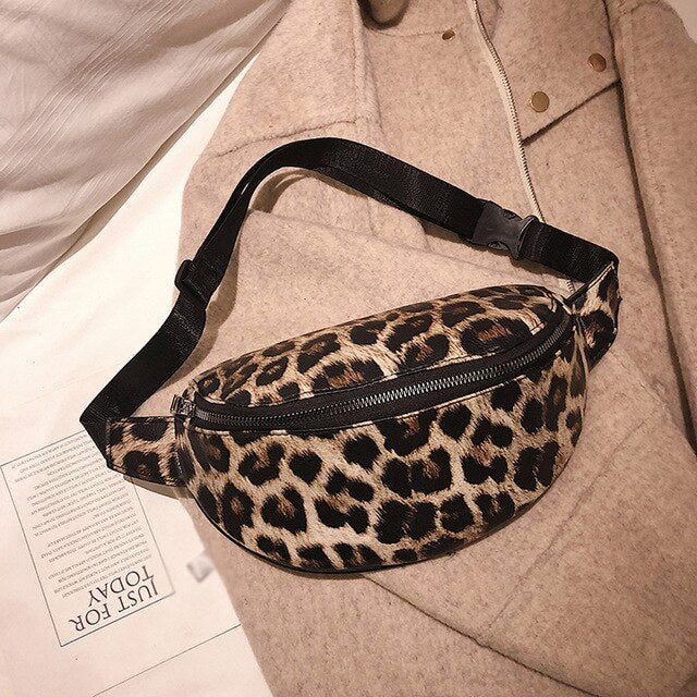 LEOPARD PRINTED WAIST BAG